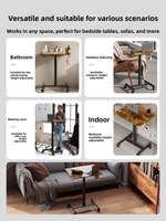 Bureau d'ordinateur portable ergonomique moderne en fer, réglable en hauteur par vérin à gaz, portable et mobile, pour usage commercial 1