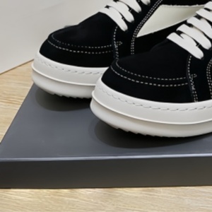 Zapatillas Deportivas Negras de Ante Sintético con Cierre de Cordones Blancos, Punta Redonda, Suela de Goma Transpirable, Entresuela de EVA, Estilo para Todas las Temporadas - Product Image 2