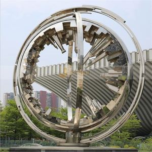 JYFMETAL M116 316 Escultura de Flecha Art Deco de Acero Inoxidable, Dinámica, Impermeable, Duradera, para Montar en el Suelo, Pasillo, Arte para Exteriores - Product Image 3