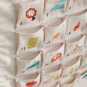 ปฏิทินแขวนผ้าแคนวาสลายสีสันสดใสสำหรับรอมฎอน ขายส่ง 30 ช่อง สำหรับตกแต่งบ้าน สำนักงาน ของใช้สำหรับนับถอยหลังเทศกาล - Product Image 4