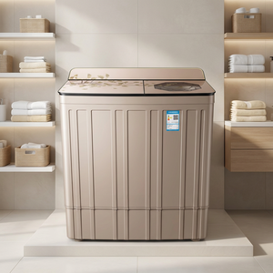 <span class=keywords><strong>Lavadora</strong></span> semiautomática de doble tina de gran capacidad de 15 kg, carga superior, control mecánico, idioma de operación en inglés, para el hogar. - Product Image 2