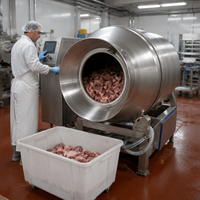 Machine à mariner la viande sous vide de 200 kg, 300 kg, 500 kg de capacité pour la marinade et le traitement du poulet