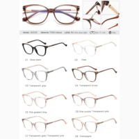 Monture de lunettes optiques carrées souples Partagas en TR90 avec charnière à ressort, anti-lumière bleue, pour femmes