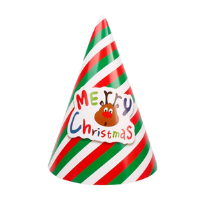 Personnalisé mignon bonhomme de neige renne elfe père noël dessin animé papier chapeaux casquettes pour enfants anniversaire noël événement fête <span class=keywords><strong>photo</strong></span> accessoires décor - Product Image 6