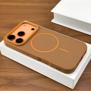 Funda Magnética para iPhone 17 Pro Max, con Anillo Fino de Bloques de Color, Funda Mate Antigolpes de Cobertura Total para iPhone 16/15 - Product Image 6