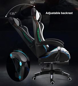 Miễn Phí Mẫu Ca Tùy Chỉnh Văn Phòng RGB Silla Gamer Para De Oficina Mềm Độn Rocking Màu Hồng Dễ Thương Video Trò Chơi Máy Tính Chơi Game Ghế - Product Image 4