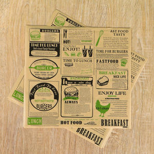 Kertas Sandwich Anti Minyak Berlapis Lilin Virgin dengan Logo Kustom untuk Makanan, Pizza, Hamburger, Kue, Roti, dan Kue Kering - Product Image 4