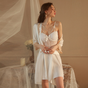 Pigiama satinato Set di abiti <span class=keywords><strong>da</strong></span> <span class=keywords><strong>notte</strong></span> <span class=keywords><strong>da</strong></span> donna abiti <span class=keywords><strong>da</strong></span> <span class=keywords><strong>notte</strong></span> <span class=keywords><strong>da</strong></span> donna di lusso in raso - Product Image 4