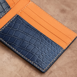Handmade Luxury Brand Bifold <b>Wallet</b> for Men Genuine Crocodile <b>Leather</b> Alligator Pattern Short Card Holder Fashion Wholesale - Product Image 1