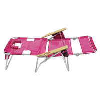Chaise de bronzage rembourrée Delux personnalisée pour l'extérieur, 5 positions réglables, pour les bains de soleil sur le patio, chaises longues de plage 3 en 1 avec trou pour le visage et les bras