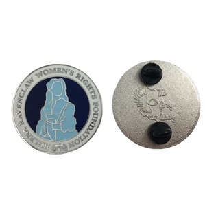 Prix de gros d'usine en alliage de Zinc Offre Spéciale émail dur graveleux insigne de chat personnalisé avec embrayages papillon - Product Image 4