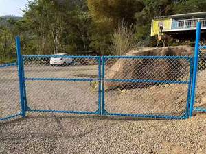 Vendre bien haut 1.8m 2m 2.5m 3m panneaux de clôture de maillon de chaîne de treillis métallique en diamant galvanisé <span class=keywords><strong>pour</strong></span> porte de sécurité - Product Image 5