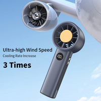 2024 mise à niveau ventilateur Turbo portable à grande vitesse 3000mah Mini ventilateur personnel USB Rechargeable puissant ventilateur de bureau OEM