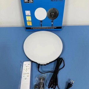 Panel de Luz LED de Brillo Regulable para Video, Estudio de Transmisión, Reuniones Zoom, Videoconferencias, Lámpara de Relleno Redonda para Fotografía - Product Image 4