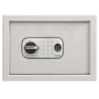 Guub G206-BK1 Premium Hochwertige Kassette aus Kaltgewalztem Stahl mit Doppelschutz, Elektronischem Schloss und Schlüssel für Sichere Aufbewahrung von Bargeld und Dokumenten