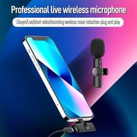 Mini microphone cravate sans fil portable, réduction du bruit, Plug and Play, pour enregistrement téléphonique
