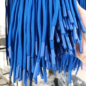 4 mức độ bền màu mềm dây rút dây kết thúc mũ tùy chỉnh tái chế Polyester <span class=keywords><strong>drawcord</strong></span> với nhựa lời khuyên cho Quần bơi - Product Image 2