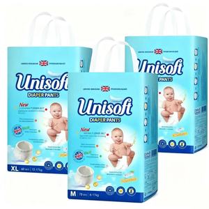 Pañales <span class=keywords><strong>de</strong></span> Bebé Personalizados Unisoft <span class=keywords><strong>de</strong></span> Grado A, Marca OEM Softcare, Pañales Ultrafinos Súper Absorbentes - Product Image 1