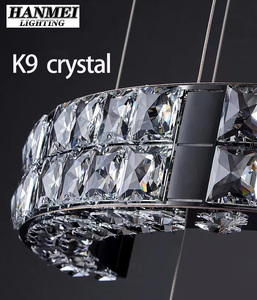 Modern Luxury <b>Crystal</b> <b>Chandelier</b> Stainless Steel High-End Warm White Middle Adjustable Dining Room Bedroom Living AC Power HM-AJ - Product Image 3