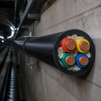 Câble YVF robuste 4 conducteurs 0,6/1 kV, excellente résistance à l'huile pour les applications de palans et de machines industrielles mobiles 4*120