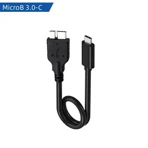 30Cm 10Gbps Usb 3.1 Type C Naar Micro B Usb Datakabel Voor Harde Schijf Type C Naar C Usb Datakabel