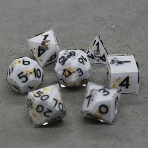 Tùy Chỉnh Nhựa Đa Diện Bên Trong Con Xúc Xắc Đặt Sắc Nét Con Mèo Xúc Xắc Cho Quảng Cáo Trò Chơi Hội Đồng Quản Trị Và Quà Tặng Cho - Product Image 3