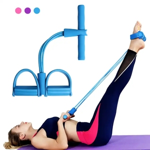 4 Cordes de Résistance Élastiques <span class=keywords><strong>pour</strong></span> Exercices, Bande de Résistance Abdominale <span class=keywords><strong>pour</strong></span> <span class=keywords><strong>Rameur</strong></span>, Bandes Élastiques d'Entraînement Sportif à Domicile <span class=keywords><strong>pour</strong></span> Équipement de Fitness - Product Image 3