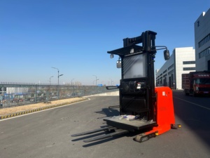 VIWINT Nuovo Design Carrello Elevatore Elettrico per Ordini, Sollevatore Idraulico 1T 1.5T 2T 3T, <span class=keywords><strong>Reach</strong></span> Truck Elettrico - Product Image 1