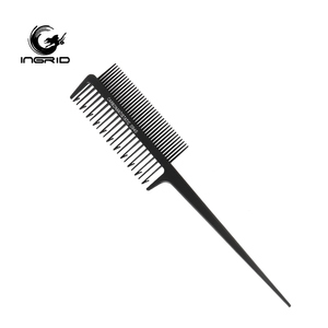 Thợ Cắt Tóc Salon Tóc Chết Công Cụ Chống Tĩnh Tóc Pin Đuôi Làm Nổi Bật Lược Bàn Chải Sợi Carbon Lược - Product Image 2