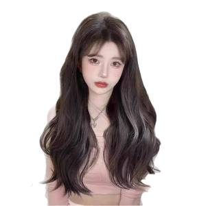 Extension de cheveux bouclés en forme de V, densité 200 %, boucles françaises, fibre synthétique Kanekalon, perruque longue pour femmes - Product Image 4