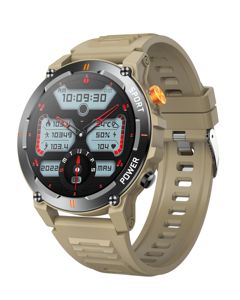Reloj Inteligente Deportivo DF para Hombre, Pantalla LCD de 1.52'', Monitor de Actividad Física, NFC, Linterna, Brújula, Música, Frecuencia Cardíaca, Presión Arterial - Product Image 1