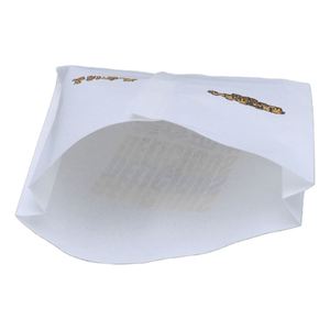 Sac en papier classique écologique résistant à l'huile, nouveau design, jetable, blanc, pour emballage de pâtisserie et stockage - Product Image 5