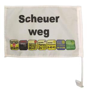 Drapeaux <span class=keywords><strong>de</strong></span> voiture personnalisés <span class=keywords><strong>de</strong></span> haute qualité Beckon, imprimés recto-verso, bannières publicitaires mobiles avec logo pour événements d'entreprise - Product Image 5