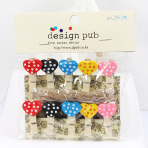 Cancelleria Del Fumetto di Legno <span class=keywords><strong>Graffetta</strong></span> FAI DA TE Decorativi Carino Mini di Legno Foto Clip di Carta - Product Image 3