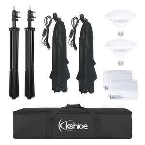 Kshioe Softbox <b>Lighting</b> Kit 20 X 27 Inch E27 Socket Aluminum Portable Photo Studio Equipment With <b>Bulbs</b> - Product Image 3