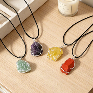 จี้หินคริสตัลแท้คุณภาพสูงสำหรับสร้างพลังบำบัด เครื่องประดับแฟชั่น - Product Image 5
