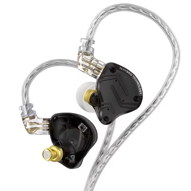 KZ ZS10 Pro X In-Ear Wired Earphones IPX-4 Waterproof HiFi Bass Monitor Earbuds 3.5mm Interface 1m Cord USB Type-C Charging
