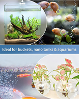 Diffuseur de Disque à Bulles Nano Ultra-Fines pour Aquarium avec 2 Ventouses Puissantes pour Pompe à Oxygène de Bassin à Poissons - Vente en Gros
