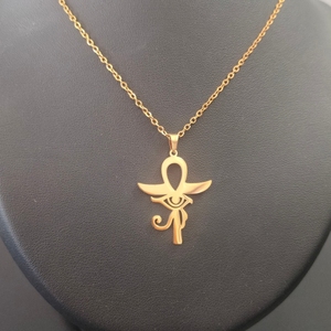 Collier <span class=keywords><strong>croix</strong></span> <span class=keywords><strong>Ankh</strong></span> or égyptien plaqué or 18 carats collier pendentif amulette <span class=keywords><strong>croix</strong></span> <span class=keywords><strong>de</strong></span> vie égyptienne antique polie - Product Image 3