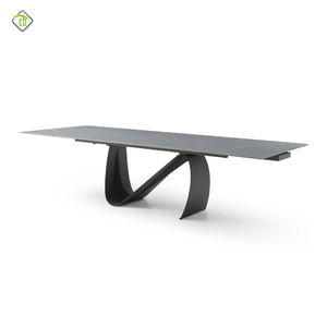 Set <span class=keywords><strong>Tavolo</strong></span> <span class=keywords><strong>da</strong></span> Pranzo <span class=keywords><strong>da</strong></span> <span class=keywords><strong>Cucina</strong></span> in Metallo con 4 Sedie, <span class=keywords><strong>Tavolo</strong></span> <span class=keywords><strong>da</strong></span> <span class=keywords><strong>Cucina</strong></span> Rettangolare <span class=keywords><strong>Allungabile</strong></span> Moderno con Piano in Ardesia per Uso Commerciale - Product Image 4