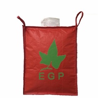 EGP Sac en vrac en fibre jumbo robuste (95x95x160cm) Matériau PP recyclable antistatique pour les matériaux de construction et de construction