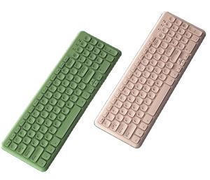 New <strong>Kawaii</strong> 2.4G Wireless Chocolate 101key Teclado Wireless Laptop Green and Pink Gaming <strong>Keyboard</strong> and Mouse Combo - Product Image 1