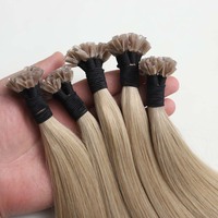 Extensions de cheveux à kératine plate épaisse, pointe en U, nano, I-Tip, 100% cheveux humains, vente en gros, cheveux russes Remy