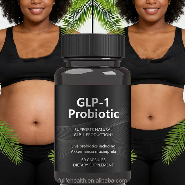 Natural GLP-1 Support Probiotic Supplement Capsules for Weight Management Metabolic Health Daily Gut Microbiome Maintenance