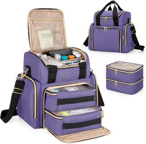 Trousse de premiers secours médicale portable vide pour voiture, sac d'urgence avec conception pratique et matériaux de qualité - Product Image 4