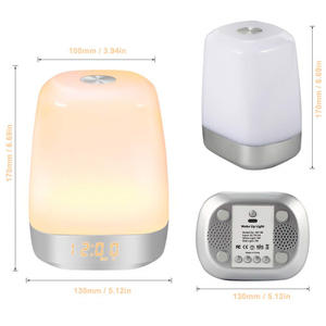 Luz de Encendido Inteligente Reloj de Mesa Digital Naturaleza <span class=keywords><strong>Suena</strong></span> Reloj de Alarma Para el Dormitorio Reloj de Escritorio - Product Image 6