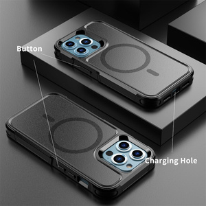 Étui magnétique CHAOYIDIAN pour <span class=keywords><strong>iPhone</strong></span> 16 15 14 Pro Max Plus 13 <span class=keywords><strong>Mini</strong></span> <span class=keywords><strong>12</strong></span>, protection contre les chutes, résistant aux chocs - Product Image 2