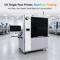 Mesin Cetak Inkjet UV Industri Otomatis dengan Sistem Pengumpanan Lembaran Tunggal untuk Tas Non-Woven dan Kantong Kemasan.