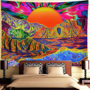 <span class=keywords><strong>Tapiz</strong></span> Psicodélico con Diseño de Hongos, <span class=keywords><strong>Tapiz</strong></span> Colorido y Trippy para Colgar en la <span class=keywords><strong>Pared</strong></span>, Decoración para el Hogar, Dormitorio, Decoración de Fantasía, Mural - Product Image 4