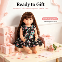 Muñeca Reborn Realista de 22 Pulgadas, Cuerpo Completo de Vinilo, Aspecto de Recién Nacido, Ropa Surtida Personalizable, Muñeca de Regalo al por Mayor